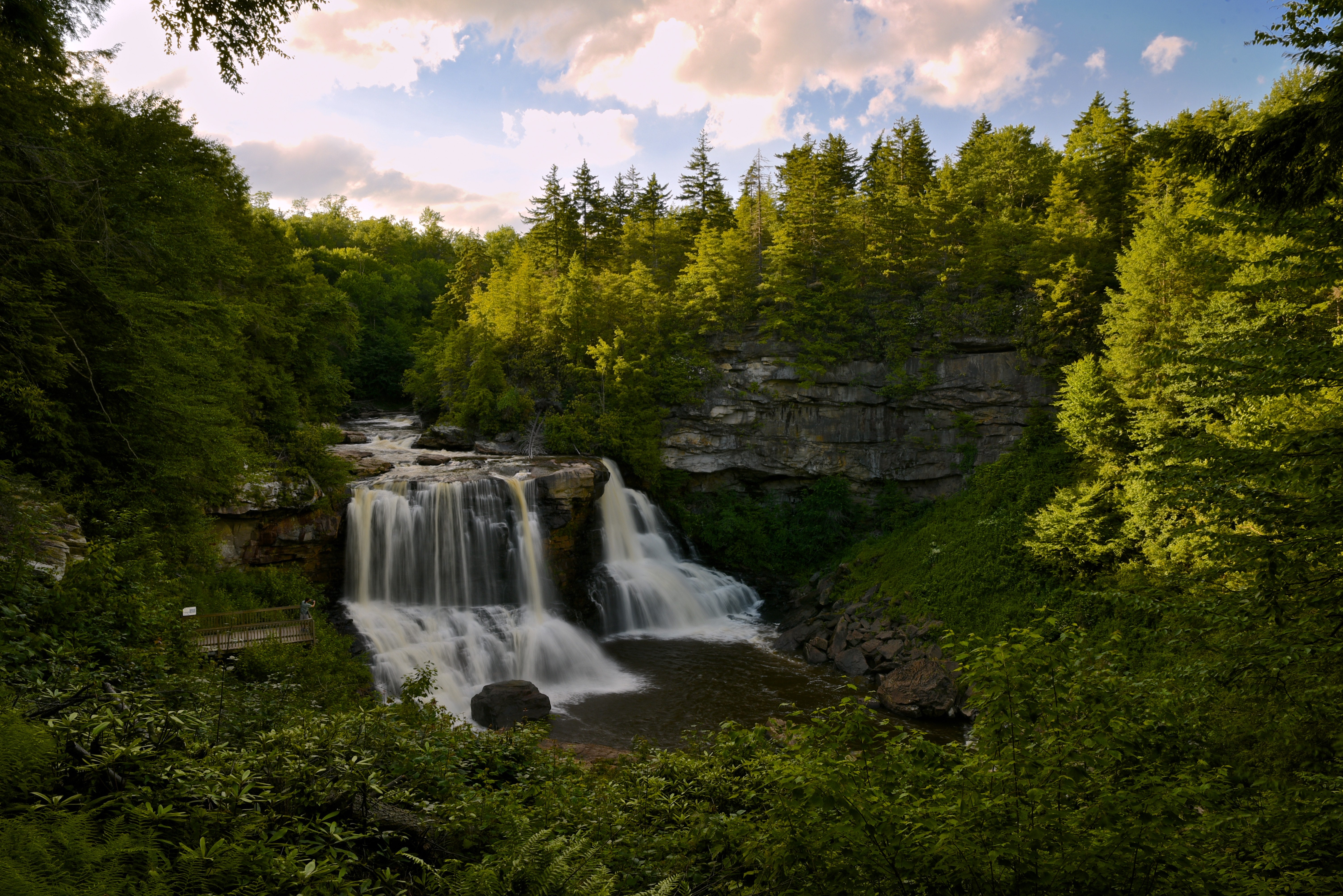 scenic setting with blackwater falls