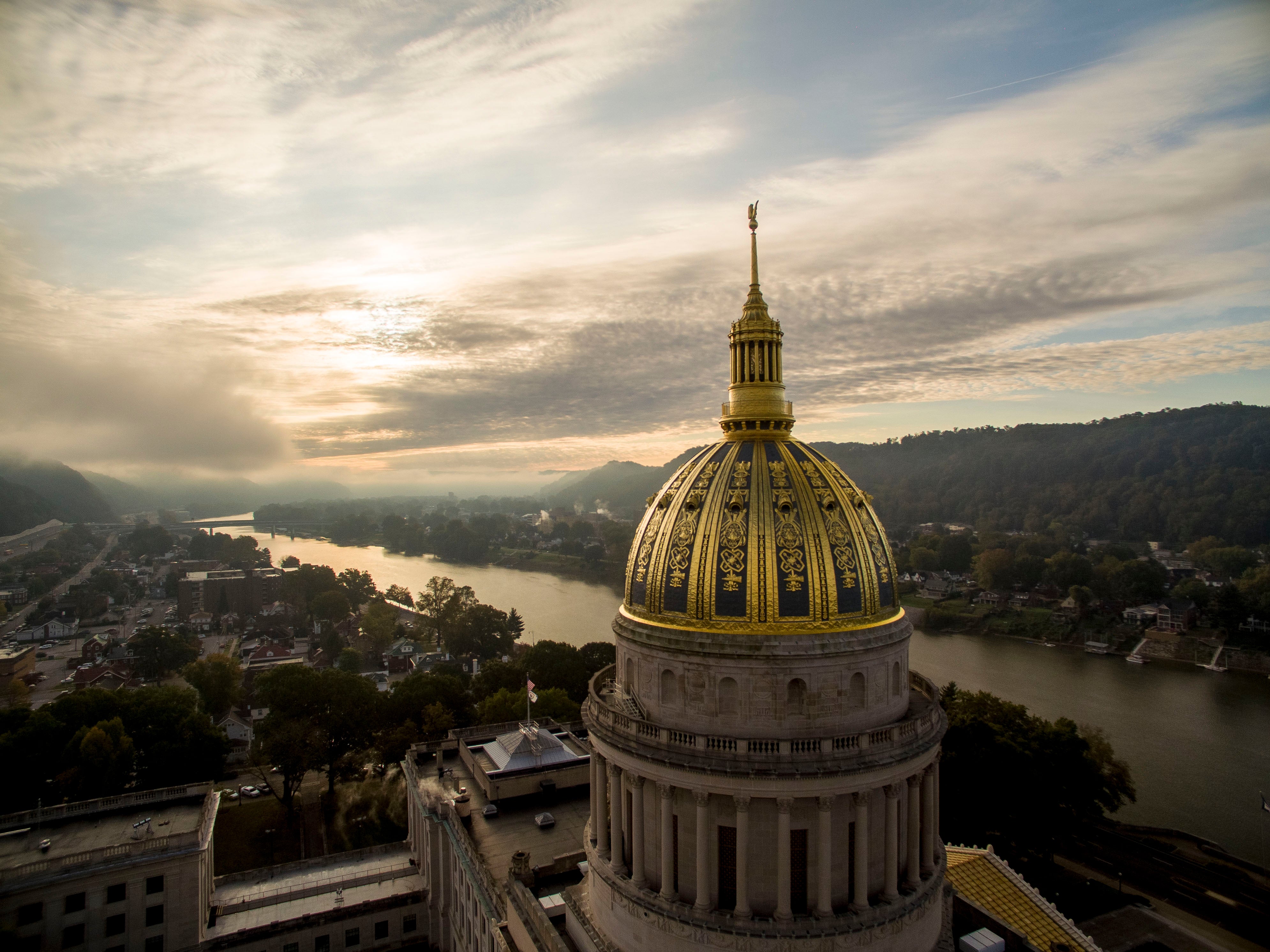 WV Capitol from sky